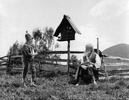 Velimir Gjurin na snemanju filma Srečno Kekec (1963).