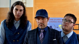 Lado Bizovičar on the set of Košarkar naj bo 2 (2019).